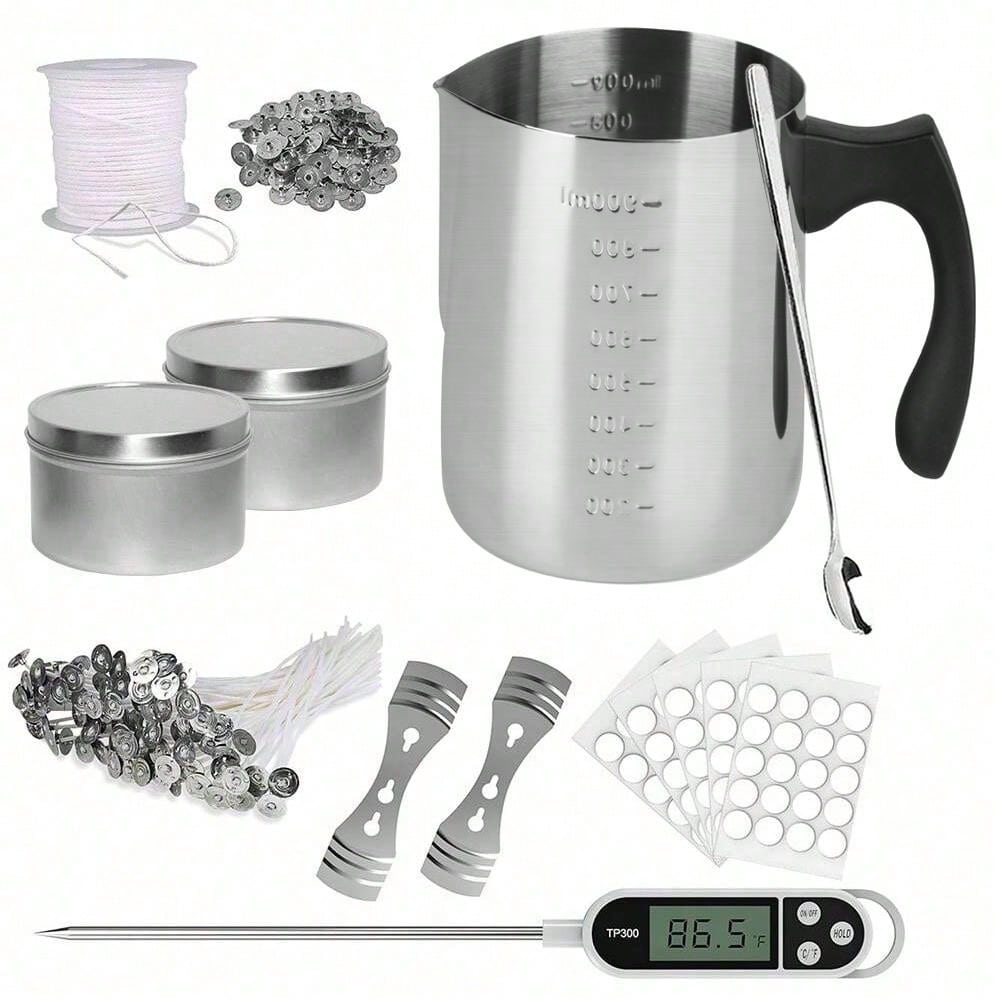 Candle Making Kit For Beginners - Glintmos Starter-Set zur Kerzenherstellung, einschließlich Kerzenherstellung,