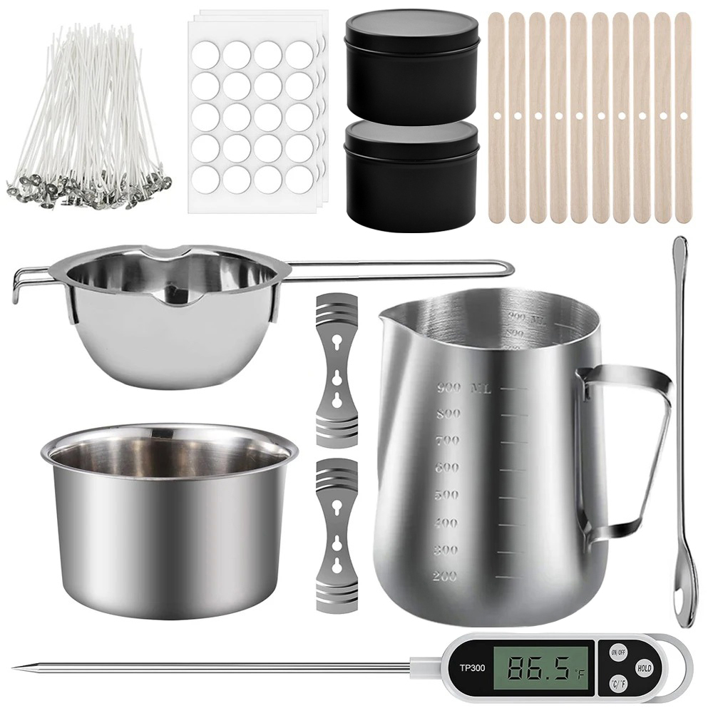 Candle Making Kit For Beginners - Glintmos Komplettes Kerzenherstellungsset für Erwachsene, DIY-Aromatisches