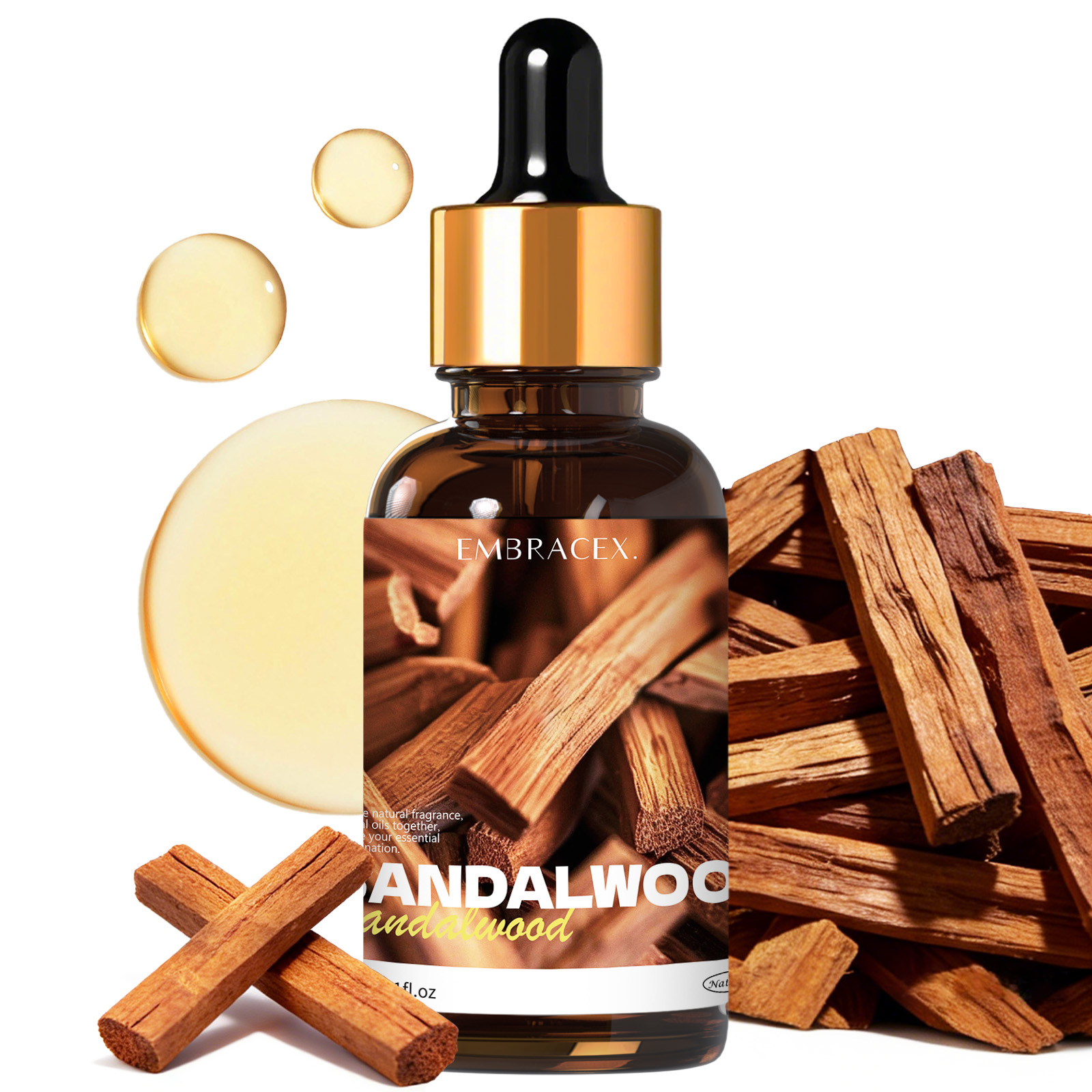 Candle Making Oil Scents - 30ml Sandelholz Natürliches Pflanzen-Ätherisches Öl Auto-Lufterfrischer
