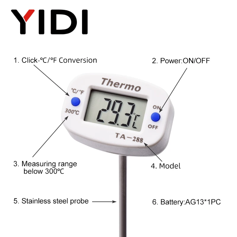 TA288 LCD Digital Lebensmittel – Candle Making Thermometer Bewertung und Preis